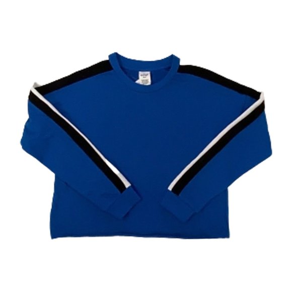 NWT Side Stripe Cropped Sweatshirt - Picture 2 of 8